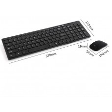 GENERIC BLACK WIRELESS KEYBOARD AND MOUSE SET 